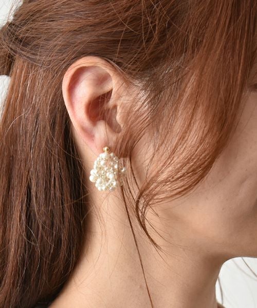 hagumu｜パールイヤリング／ピアス [[Z2506047]][C]