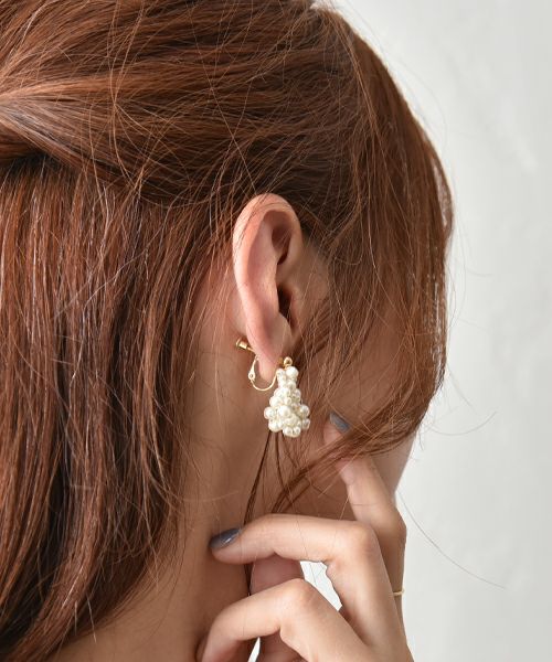 hagumu｜パールイヤリング／ピアス [[Z2506047]][C]