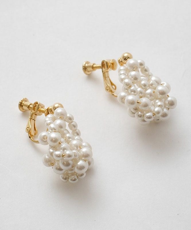  hagumu｜パールイヤリング／ピアス [[Z2506047]][C]