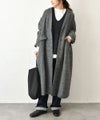 hagumu｜ウールツイードロングコート [[08090]][C]