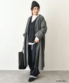 hagumu｜ウールツイードロングコート [[08090]][C]