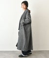 hagumu｜ウールツイードロングコート [[08090]][C]