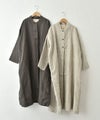  08Mab｜9番手リネン3つボタンコート [[CF-1023HF845]][C]