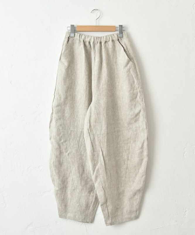  08Mab｜9番手リネン切替パンツ [[CF-825HF1256]][C]