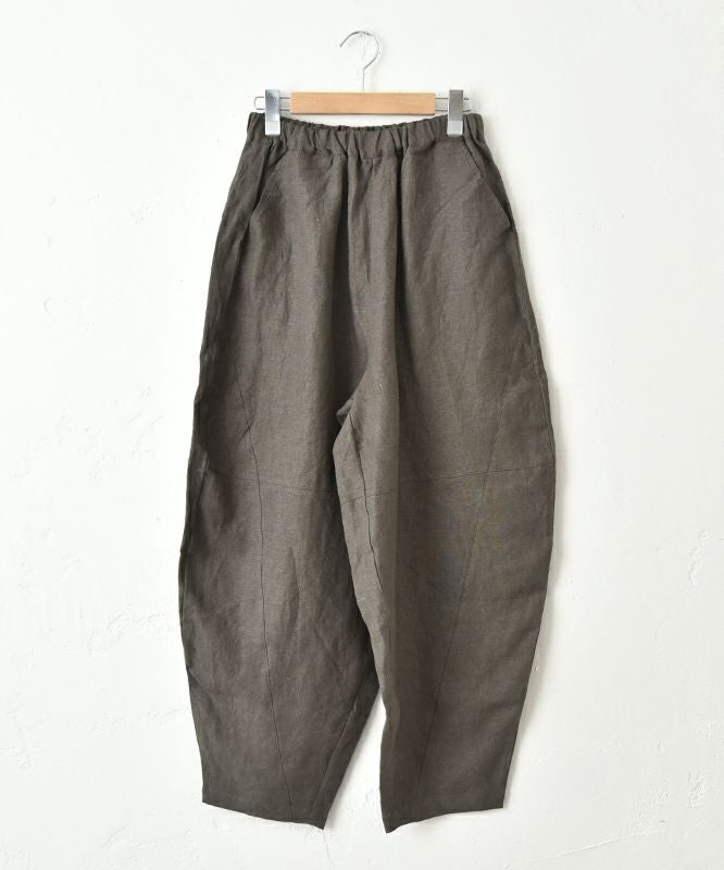  08Mab｜9番手リネン切替パンツ [[CF-825HF1256]][C]