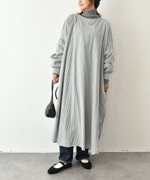 OMEKASI｜オックスボリュームスリーブワンピース [[08086]][C]