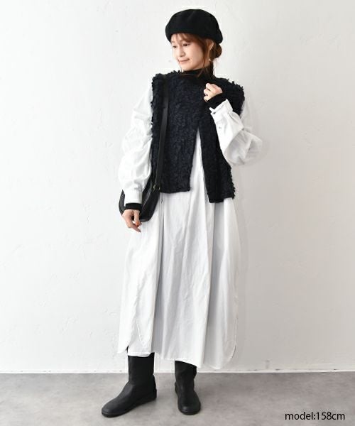 OMEKASI｜オックスボリュームスリーブワンピース [[08086]][C]