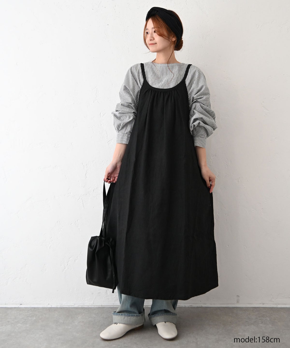 OMEKASI｜オックスボリュームスリーブワンピース [[08086]][C]