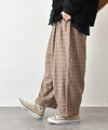 hagumu｜グレンチェックエッグパンツ [[2266081]][C]