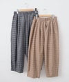 hagumu｜グレンチェックエッグパンツ [[2266081]][C]