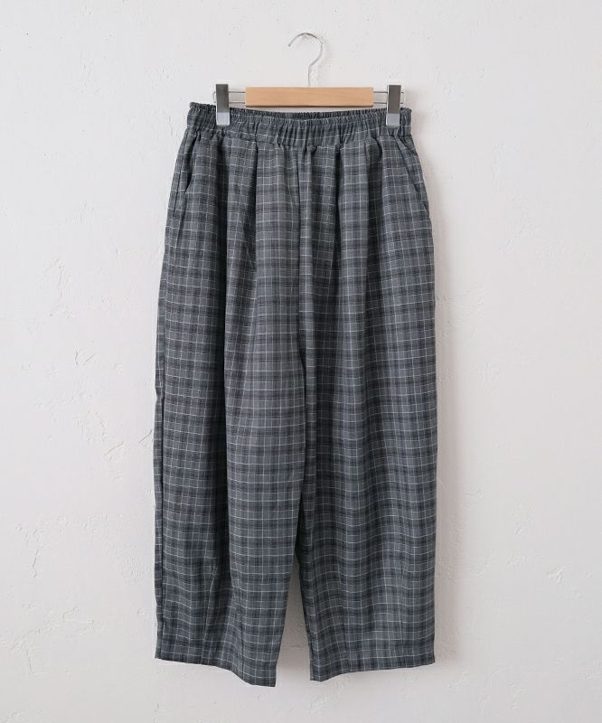 hagumu｜グレンチェックエッグパンツ [[2266081]][C]