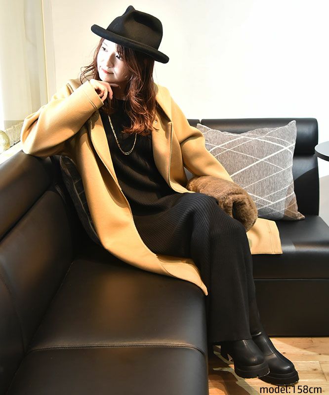 HUMS｜リブニットワンピース [[MT-0465]][C]