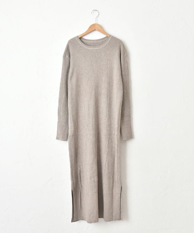 HUMS｜リブニットワンピース [[MT-0465]][C]