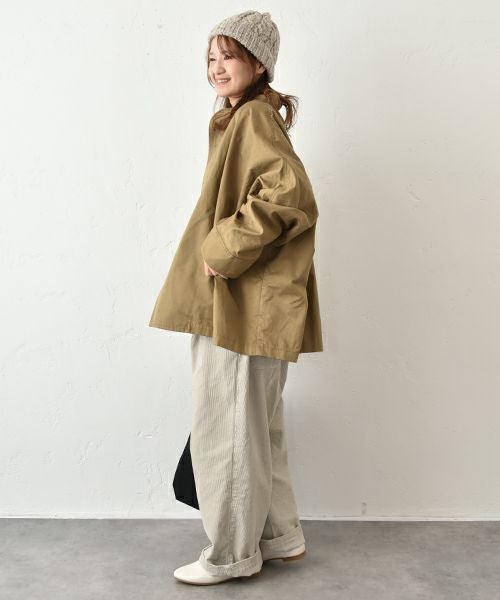 hagumu｜スタンドネックワイドジャケット [[hag-169]][C]