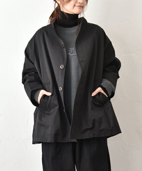 hagumu｜スタンドネックワイドジャケット [[hag-169]][C]