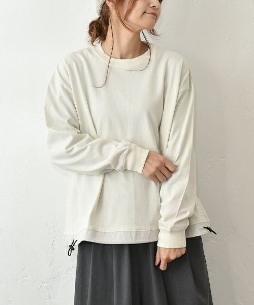 her.｜バイファブリックドロスプルオーバー [[MA-512023]][C]