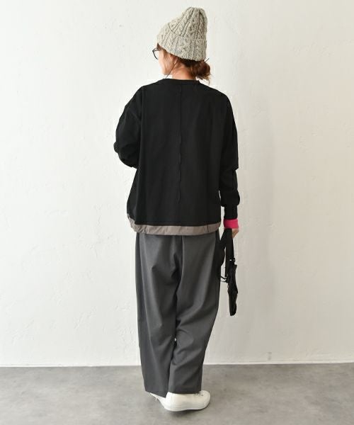 her.｜バイファブリックドロスプルオーバー [[MA-512023]][C]