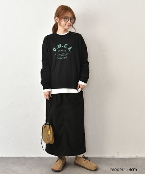 her.｜ミニ裏毛チータープリントワイドプルオーバー [[7255C-923]][C]