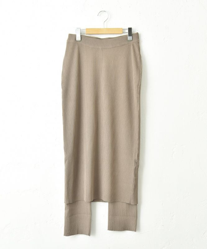 HUMS｜スカートドッキングリブパンツ [[MT-0464]][C]