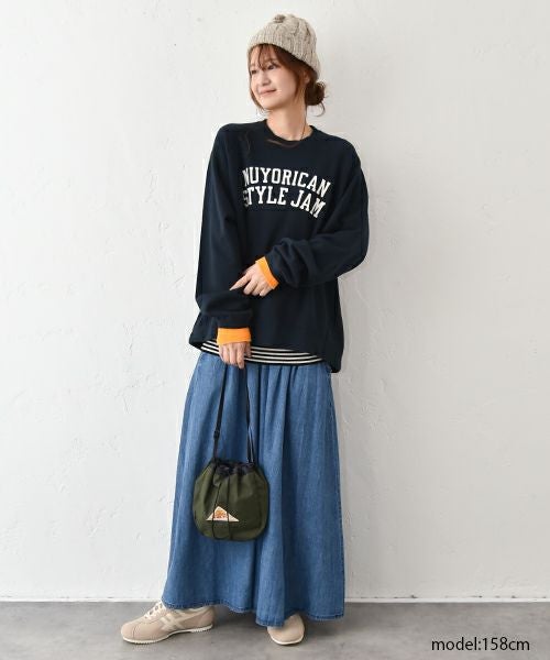 and quarter｜クルーネックロゴスウェット [[MA-473029]][C]