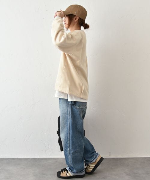 and quarter｜クルーネックロゴスウェット [[MA-473029]][C]