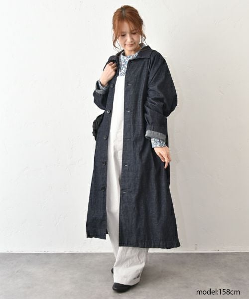 No18｜デニムロングコート[[CE1CO240902D]][C] | ma28 ONLINE STORE