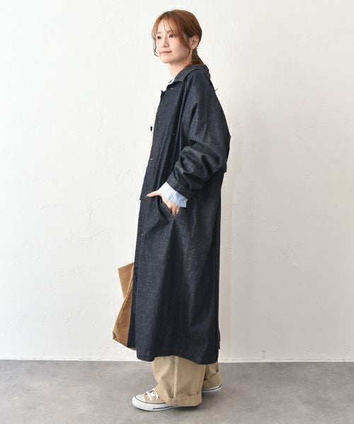 No18｜デニムロングコート[[CE1CO240902D]][C] | ma28 ONLINE STORE