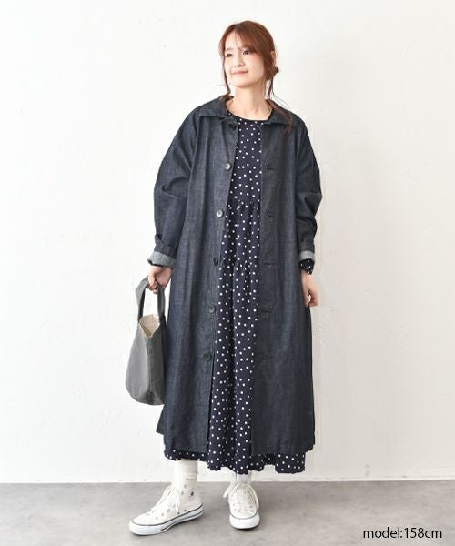 No18｜デニムロングコート[[CE1CO240902D]][C] | ma28 ONLINE STORE