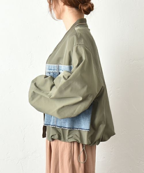 MICALLE MICALLE｜デニム切替ブルゾン [[MMG108JDC]][C]