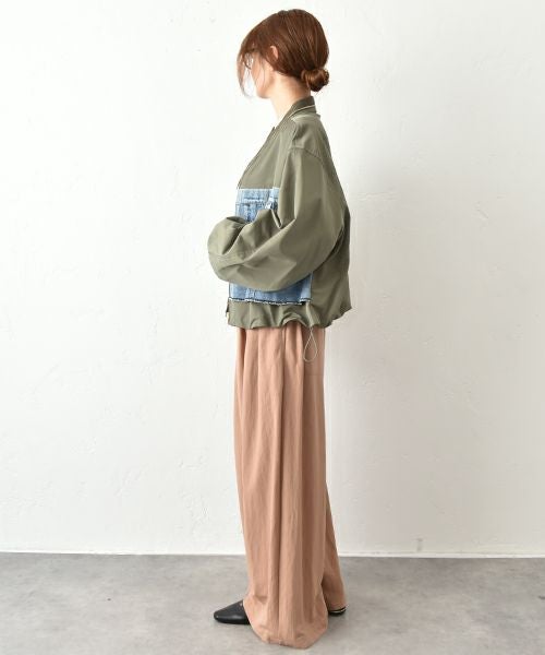 MICALLE MICALLE｜デニム切替ブルゾン [[MMG108JDC]][C]