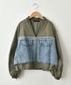 MICALLE MICALLE｜デニム切替ブルゾン [[MMG108JDC]][C]