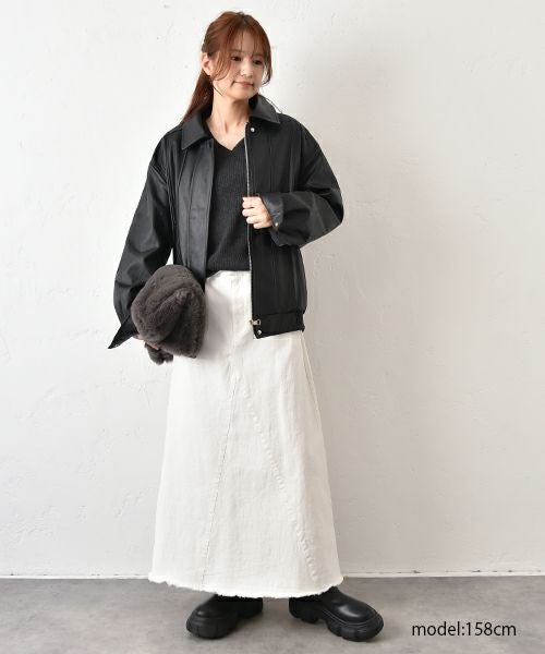 HUMS｜ポンチョ付きニット [[MT-0466]][C]