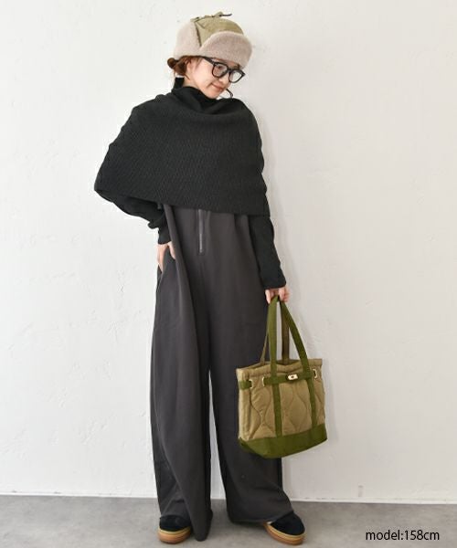 HUMS｜ポンチョ付きニット [[MT-0466]][C]