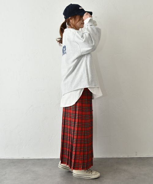 her.｜ロゴ入りビッグスウェット [[MTAH508-1110]][C]