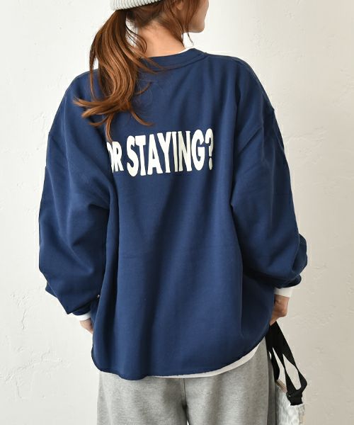 her.｜ロゴ入りビッグスウェット [[MTAH508-1110]][C]