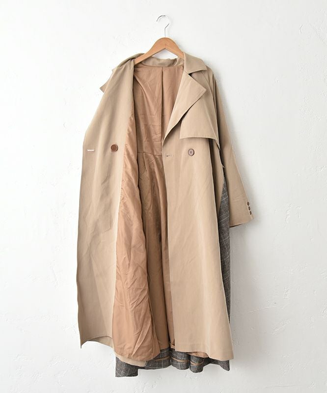 HUMS｜バックデザイントレンチコート [[HUM-043]][C]
