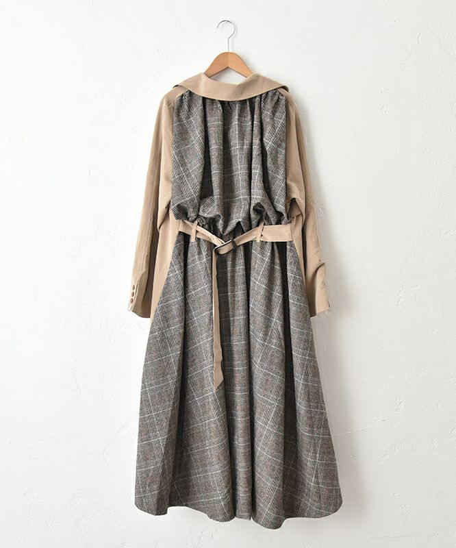 HUMS｜バックデザイントレンチコート [[HUM-043]][C]