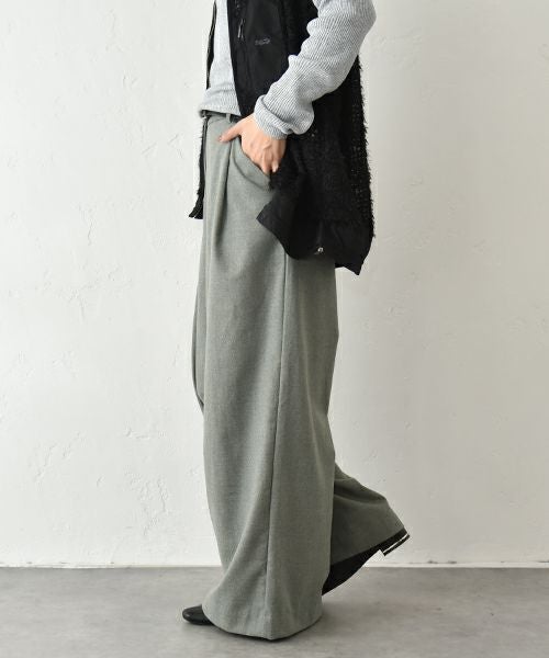 HUMS｜起毛ワイドパンツ [[HUM-074]][C]