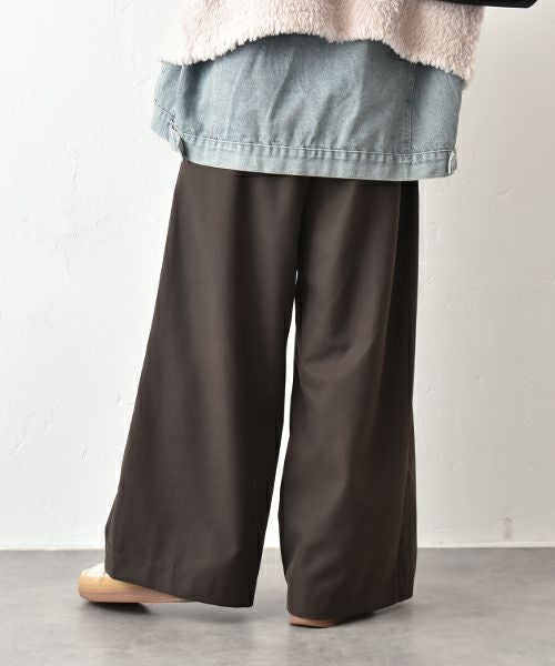 HUMS｜起毛ワイドパンツ [[HUM-074]][C]