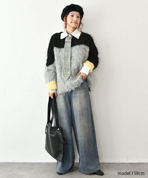 HUMS｜起毛ワイドパンツ [[HUM-074]][C]