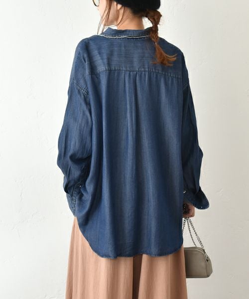 HUMS｜テンセルデニムシャツ [[HUM-080]][C]