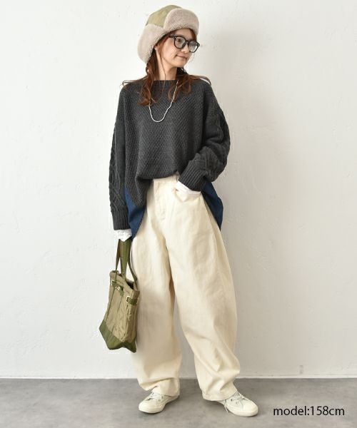 HUMS｜サイドタックカーブパンツ [[C-5115]][C]