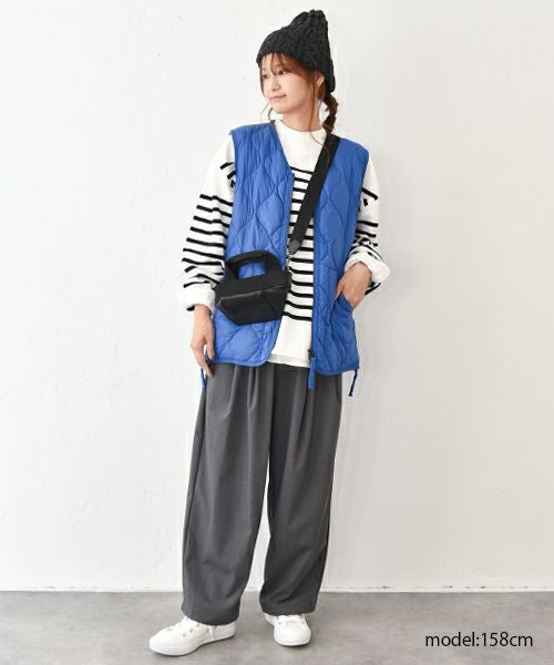 her.｜パネルボーダー長袖カットソー [[853410]][C]