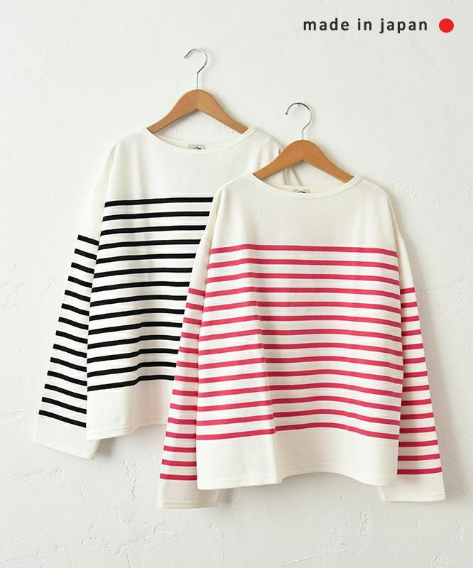 her.｜パネルボーダー長袖カットソー [[853410]][C]