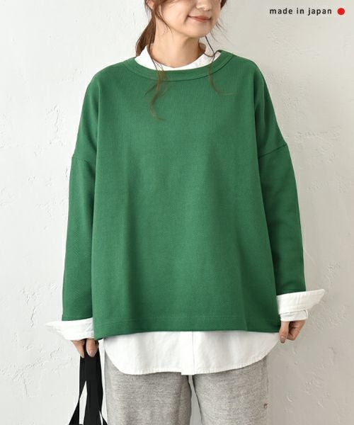 her.｜カノコ素材クルーネックカットソー [[131327H]][C]