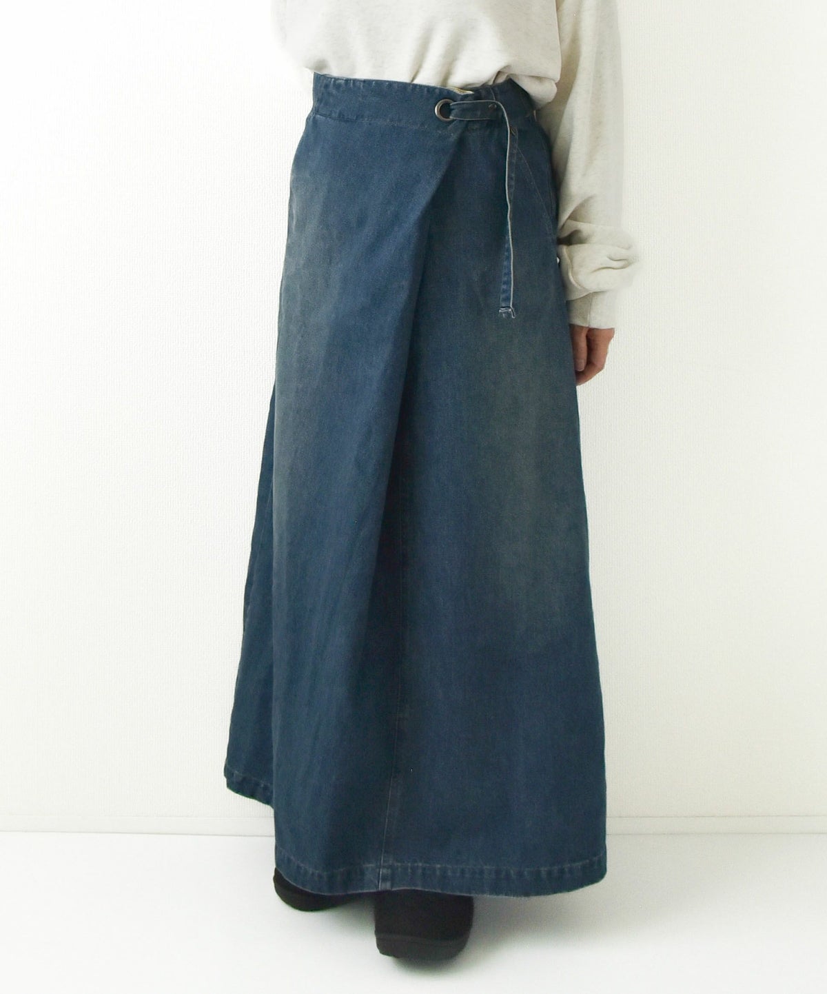 day standard｜デニムラップスカート [[day-033]][D]