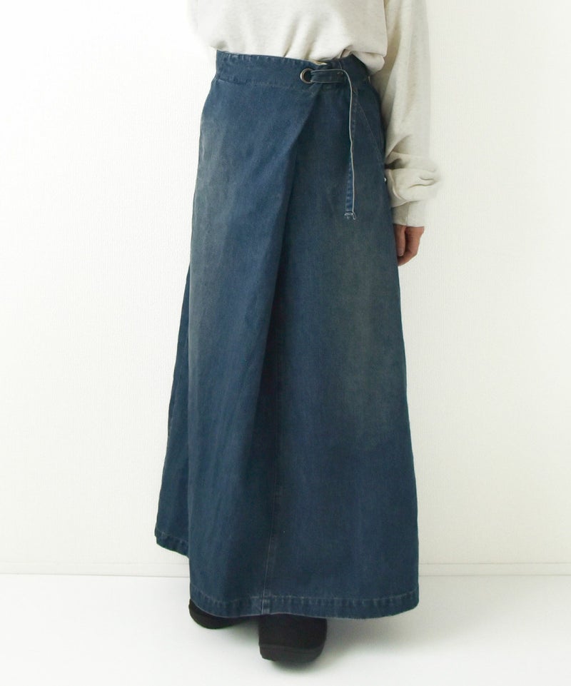 day standard｜デニムラップスカート [[day-033]][D]