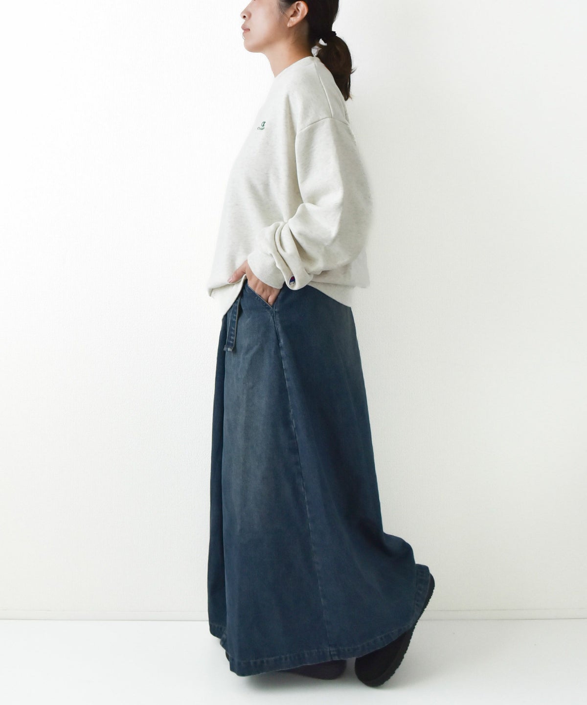 day standard｜デニムラップスカート [[day-033]][D]