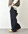 INDIMARK｜センタープレスワイドデニムパンツ [[WJ208]][C]