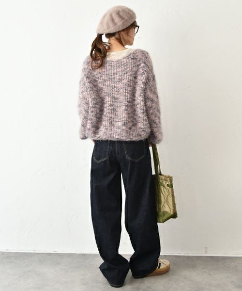 INDIMARK｜センタープレスワイドデニムパンツ [[WJ208]][C]